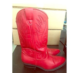 Red Cowboy Boot For Girl